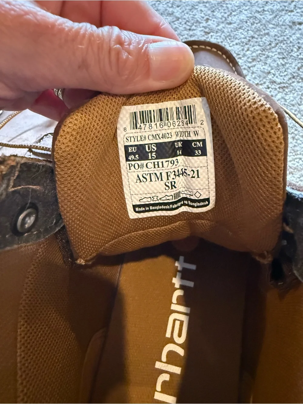 Carhartt Men's Brown Leather Chukka Moc-Toe Boots